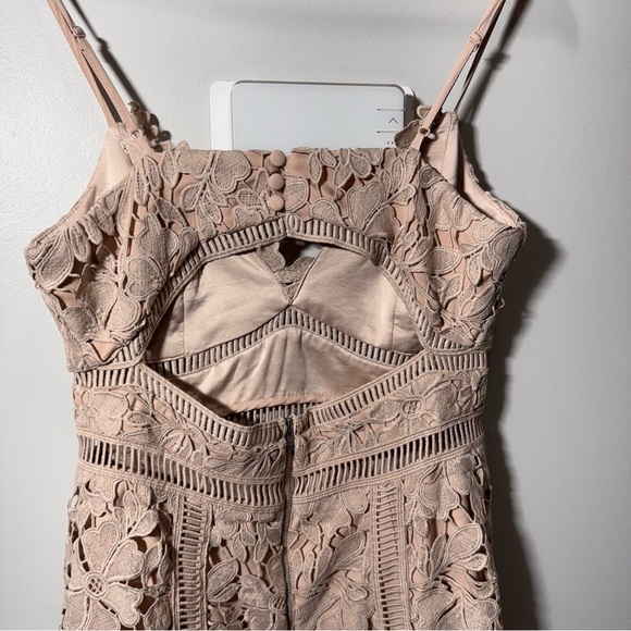 BARDOT Botanica Lace Bodycon Dress Size XS Feminine Wedding Guest Cocktail Dress - Picture 7 of 13